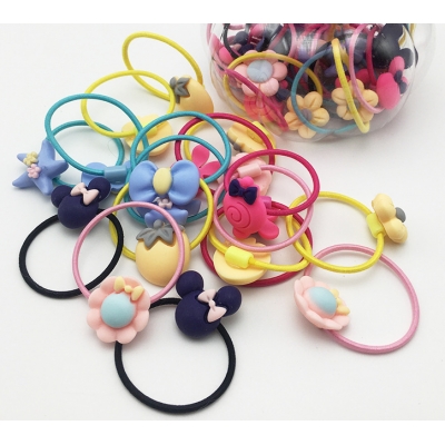 Girls Bow Elastic Hair Band Mini Elastics Value Set Hair Tie